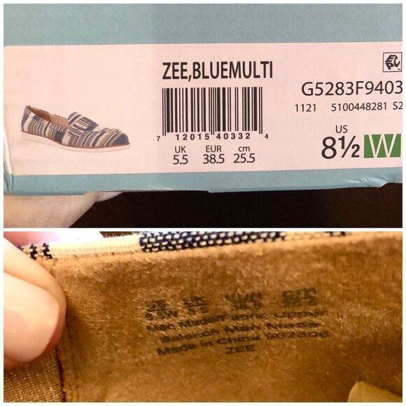 LIFE STRIDE - NWTIB - L Sz 8.5 Wide - Velocity 2.0 "Zee" Loafers/Blue Multi - Picture 14 of 14